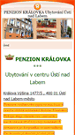 Mobile Screenshot of penzionkralovka.cz